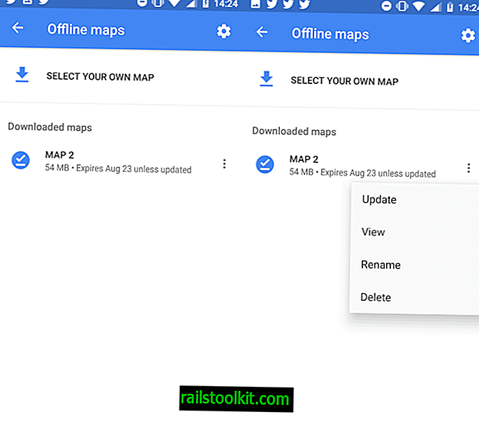 Mapy Google: zwiększone utrzymanie offline