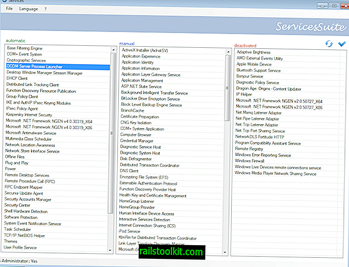 Services Suite, lepsze zarządzanie usługami Windows