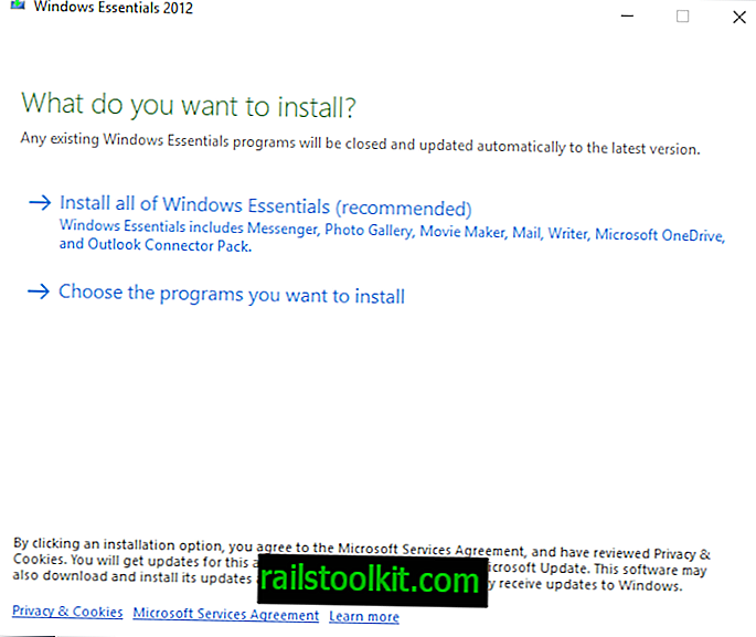 Griebkite neprisijungę prie „Microsoft Windows Live Essentials“ kopijos