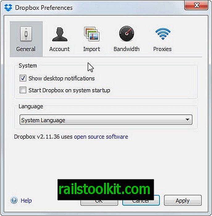 Cómo evitar que Dropbox se inicie automáticamente en Windows